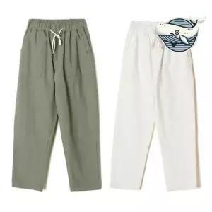 밴딩바지 편안한 여름 린넨 팬츠 스트레치 밴딩 바지 두