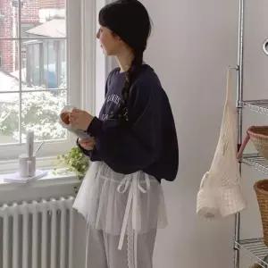 [신상오픈런]발레코어 샤스커트 도트 리본 레이어드 쉬폰치마 (31570268)