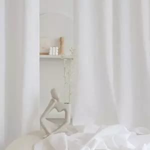 링클 주름 쉬폰 커튼 기본핀형 4color