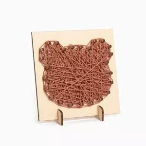 나무조각 동물 스트링아트 만들기 단품곰