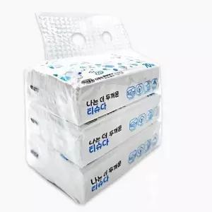 ( )70매 x 3개입 미용 티슈 휴대용 화장지 여행용 소 포장 부드러운 각 세트