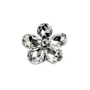 [모두모아]꽃잎 브로치 고급브로치 금도금브로치 큐빅브로치 패션브로치