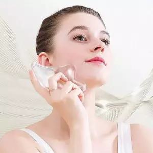 투명크리스탈괄사마사지기 477CUH00 얼굴 바디 경락 림프 턱선