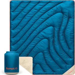 플리스 라이너와 내후성 쉘이 있는 럼플 퍼프 담요 미니 씨스케이프 크림