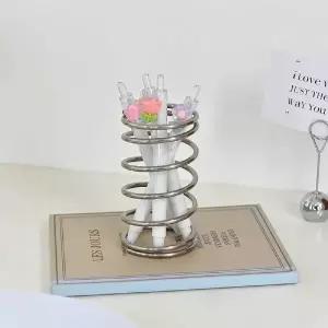 ( )스프링 칫솔꽂이 홀더 스텐 물때없는 치약홀더 대형