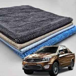 ( )코란도스포츠 자동차세차타월 세트 유리 광택