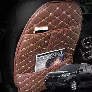 (제품 블랙-레드)렉스턴스포츠 시트후면보호 스크래치 킥커버