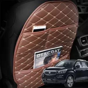 (제품 블랙-레드)렉스턴스포츠칸 시트후면보호 스크래치 킥커버