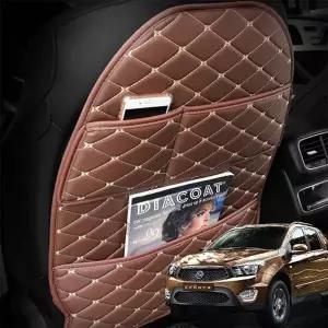 (제품 블랙-레드)코란도스포츠 시트후면보호 스크래치 킥커버