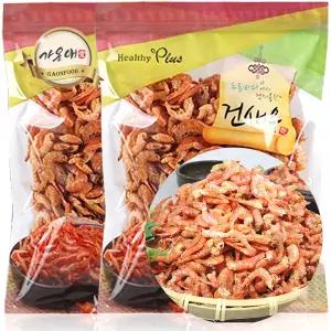 [가온애] 두절 꽃새우 200g x2봉 / 건새우 두절새우 마른새우 말린새우 볶음용 건새우 국물용새우