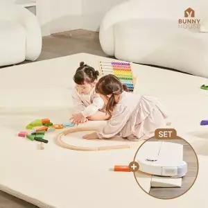 [바니하우스] 이지클린 2단 항균 빅매트 280X340X4cm+슬라이드매트 140