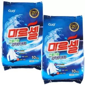 크리오 마르셀 강력 세탁 세제 10kg+10kg 가루 찬물전용