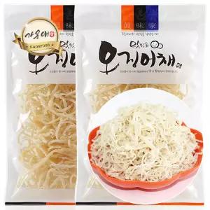 [가온애] 국내가공 백진미채 350g x2봉 / 진미채 백진미 오징어채 진미 오징어