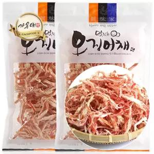 [가온애] 국내가공 홍진미채 350g x2봉 / 진미채 홍진미 오징어채 진미 오징어