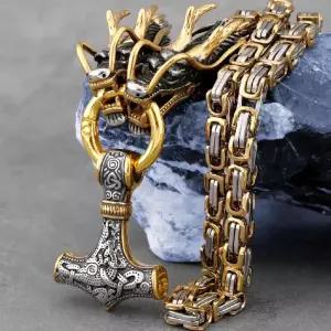 순은목걸이 커플목걸이 펜던트 빈티지 토르의 (1)