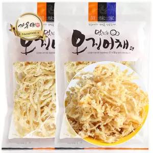 [가온애] 땅콩버터 오징어채 300g x2봉 / 땅콩버터채 땅콩버터구이 버터오징어 버터구이채 버터구이 오징어버터