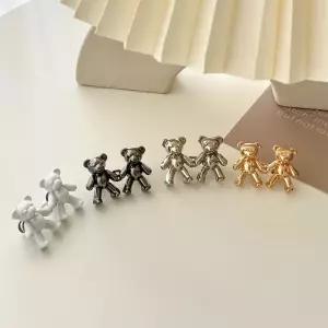 허리둘레 클립 조절핀 셀프수선 브로치 버클 단추 귀여운 곰돌이 [fD54099]