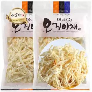[가온애] 허니버터 오징어채 300g x2봉 / 허니버터채 허니버터구이 버터오징어 버터구이채 버터구이 허니버터오징어