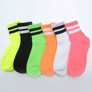 [퍼니메이커]형광색 양말 6족 어린이 중학생 고등학생 성인 데일리 청소년양말 고등학생양말 여자양말 여자