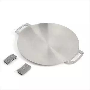 만능큐 스텐 그리들 30CM 손잡이 가방포함 캠핑 구이팬 삼겹살 불판