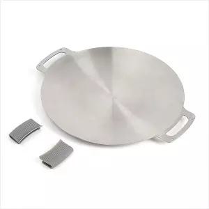 만능큐 스텐 그리들 40CM 캠핑 BBQ그릴팬 야외용불판 휴대용 구이불판