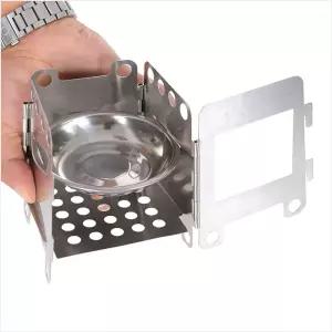 윌캠핑 접이식 우드 스토브 9X9CM 캠핑버너 미니화로대 장작스토브