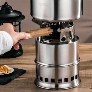 캠핑마운틴 우드 스토브 미니 캠핑용 화로대 접이식 경량 화목난로