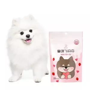 디어랩스 애견 간식 저칼로리 노즈워크 훈련용 울애기츄츄 트릿 산양유딸기맛 1팩