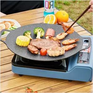 캠핑하우즈 코팅 그리들 30CM 가방포함 캠핑 바베큐불판