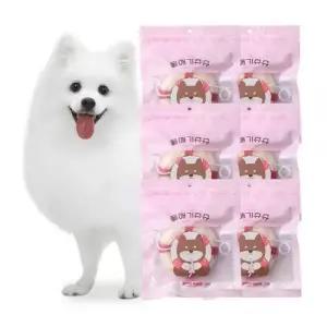 디어랩스 반려견 치석껌 수제 간식 오래먹는 울애기츄츄 덴탈링 25g 6개