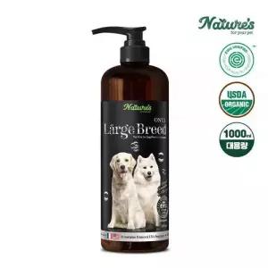 네이쳐스 강아지 라지브리드 견종 보습샴푸 저자극 EWG 그린등급 1000ml 1개