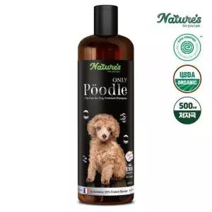 네이쳐스 푸들 견종 강아지 샴푸 보습 저자극 EWG 그린등급 500ml 1개