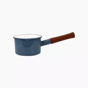 에지리 가벼운 법랑냄비 노르딕 인덕션 밀크팬 스모크블루 14cm