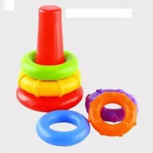 영유아 장난감 집중력 놀이 완구 던지는 오색 링쌓기