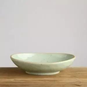 이천도자기 발수청자 타원볼 20cm 그릇 식기 디저트 샐러드 플레이팅