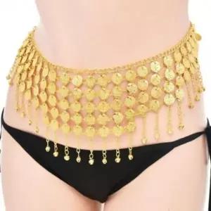 여자 댄스 공연용 허리띠 무대 벨리댄스 벨트 체인벨트