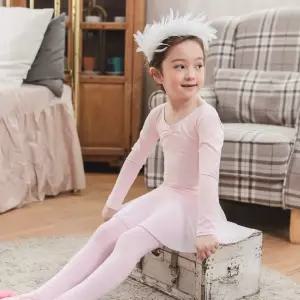 발레복 긴팔 레오타드 쉬폰 가을 겨울 클래식 연습복