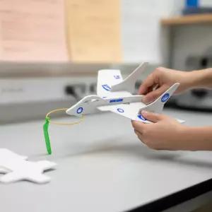 EVA 에이스 슈팅 핸드 글라이더 고무줄 발사기 비행기 양력 추력 원리학습 과학교구