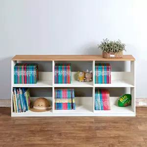 낮은 2단 원목책장 유아 키즈 아기 어린이 거실책장 통원목 맞춤가구