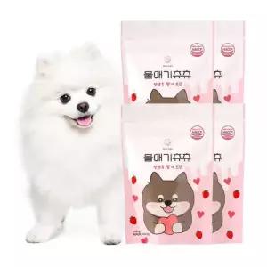 디어랩스 멍멍이 저 간식 울애기츄츄트릿 산양유딸기맛 4팩
