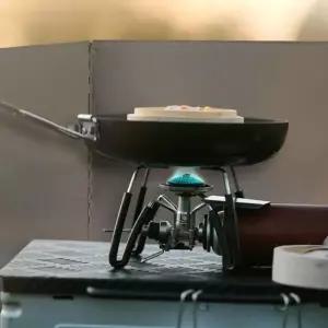 ( )캠핑 버너 바람막이 2단 L 접이식 가스렌지 기름막이