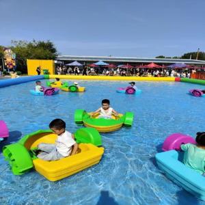 수상 레저 물놀이 보트 자동 페달 바다 견인 플라잉 미니 요트