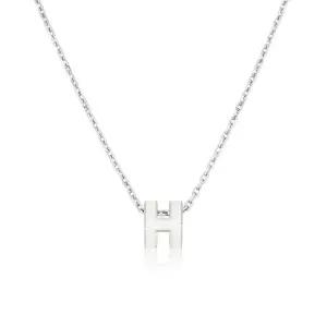 에르메스목걸이 미니팝아슈 POP-H MINI 화이트+실버