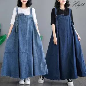 [헬리꽁땡] 빈티지 데님 오버롤 원피스_18478117_671726