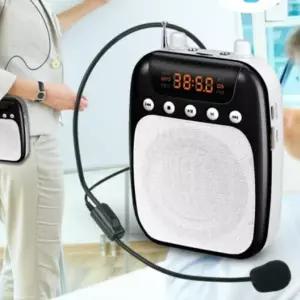 ( )휴대용 강의 선생님 유선 마이크 앰프 스피커