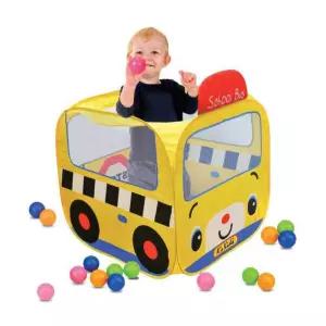 3살 유아 신체발달 스쿨버스 볼풀텐트 플레이하우스 야외놀이용