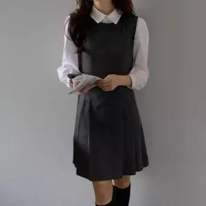 [신상오픈런]10대 여성용 플리츠 미니 스커트 원피스 민소매 (42237485)