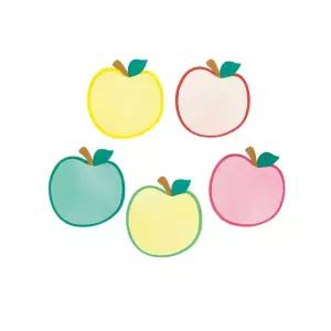 (5p) 사과 펠트 글자판(소) /찍찍이/환경/꾸미기/어린이집/학교/도서관/게시판/알림판/복도/벽/장식/파스텔