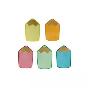 (5p) 연필 펠트 글자판(소) /찍찍이/환경/꾸미기/어린이집/학교/도서관/게시판/알림판/복도/벽/장식/파스텔