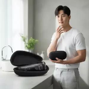 (타입 블랙2p)전기 면도기 휴대용 하드 케이스 여행용 파우치 보관함 2P 충격 방지 커버